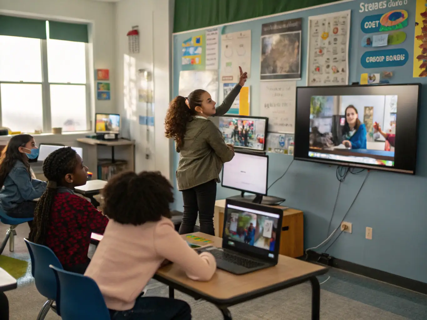 A diverse group of adults attending a workshop at ASS C O D B, focused on enhancing digital literacy skills and exploring new technologies.